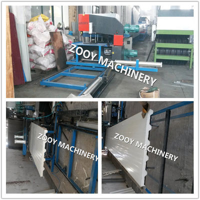 1000mm PU স্যান্ডউইচ প্যানেল মেশিন জন্য রাবার বেল্ট ট্রান্সমিশন, পিএলসি নিয়ন্ত্রন করুন অটোমেটিক foaming