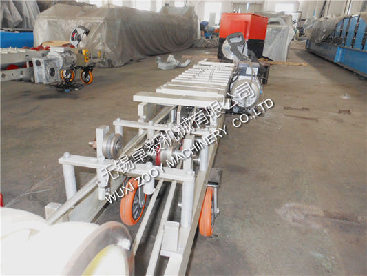 অস্থাবর স্কয়ার downspout মেশিন, 3kw ধাতুর পাত রোল বিরচন মেশিন
