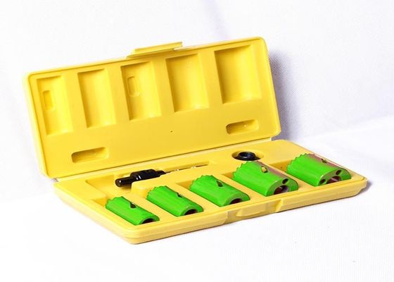 7PC দ্বি মেটাল হোল কাটার করাত স্টেইনলেস স্টীল, 32mm 38mm বড় ব্যাসার্ধ হোল করাত