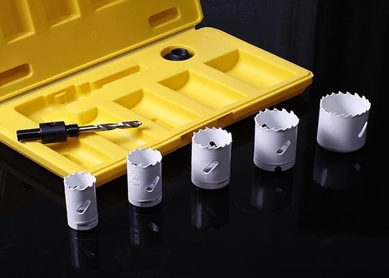 7PC দ্বি মেটাল হোল কাটার করাত স্টেইনলেস স্টীল, 32mm 38mm বড় ব্যাসার্ধ হোল করাত